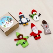 Finger Puppet Set | Christmas Santa Finger Puppet Set | Christmas Santa